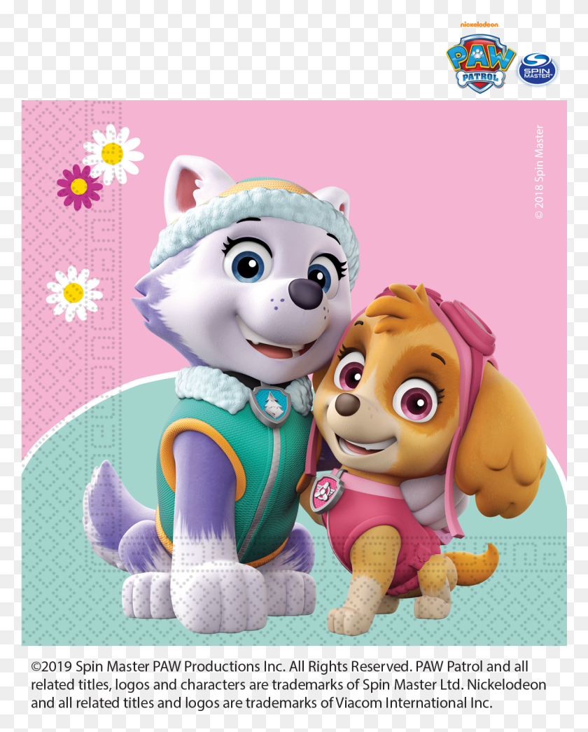 1201x1517 Paw Patrol Skye Everest Pink Mint Tableware Decorations Paw Patrol, Toy, Doll, Plush HD PNG Download