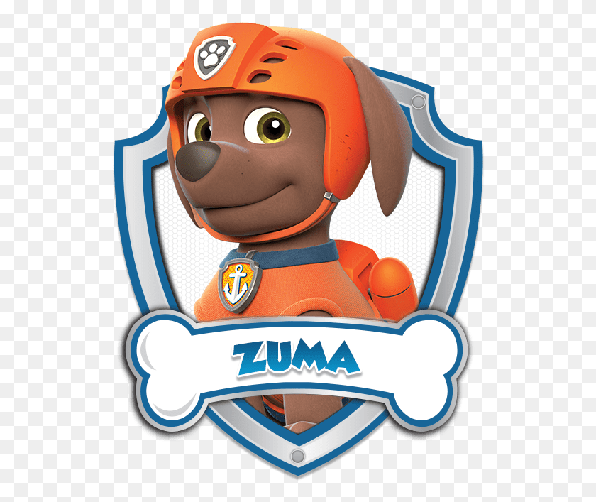 526x647 Paw Patrol Zuma Logo 4 By Julie Cap N Turbot Paw Patrol, Toy, Helmet, Clothing HD PNG Download