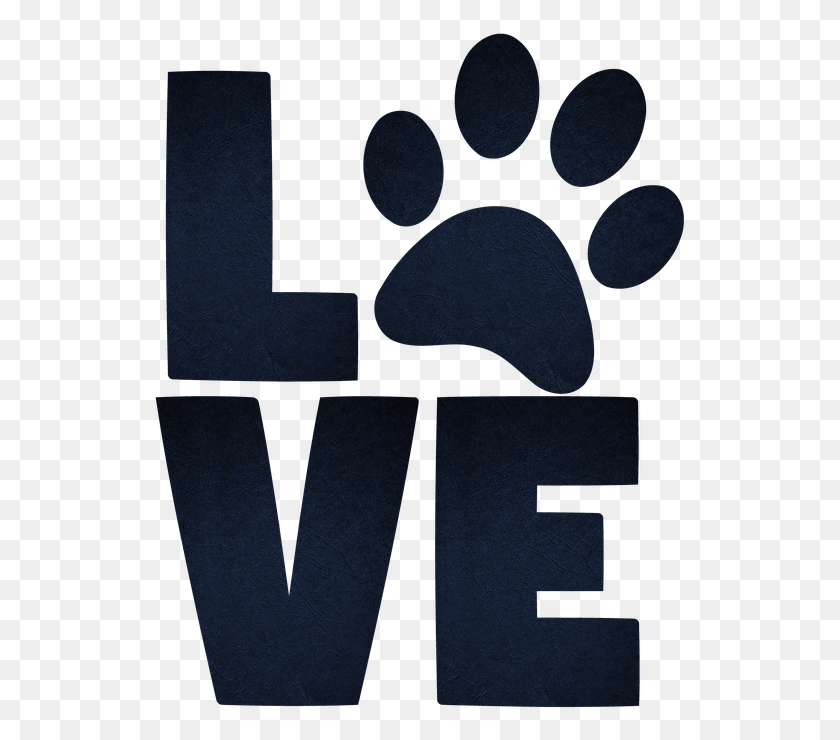 535x680 Paw Print Love Paws Animal Pet Print Cat Dog Paw Print Love, Rug, Text, Logo HD PNG Download