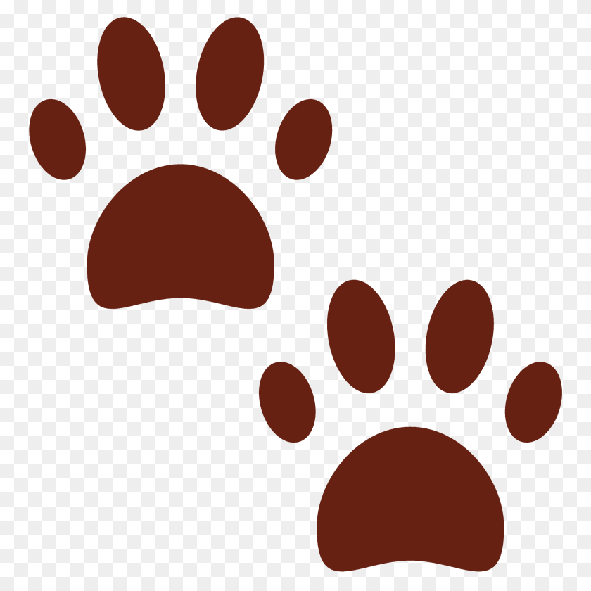 1920x1920 Paw Prints Emoji Footprint Clipart PNG