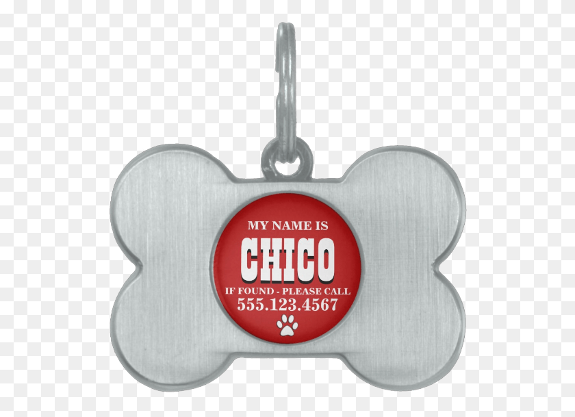 538x549 Paw Prints Red Personalized Pet Name Tag Pet Tag, Label, Text, Heart HD PNG Download