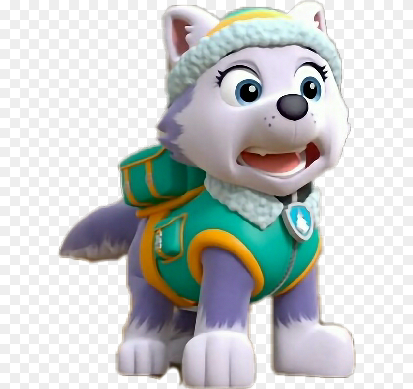 608x792 Pawpatrol Everest Everest Paw Patrol 3d Model, Toy, Face, Head, Person Clipart PNG