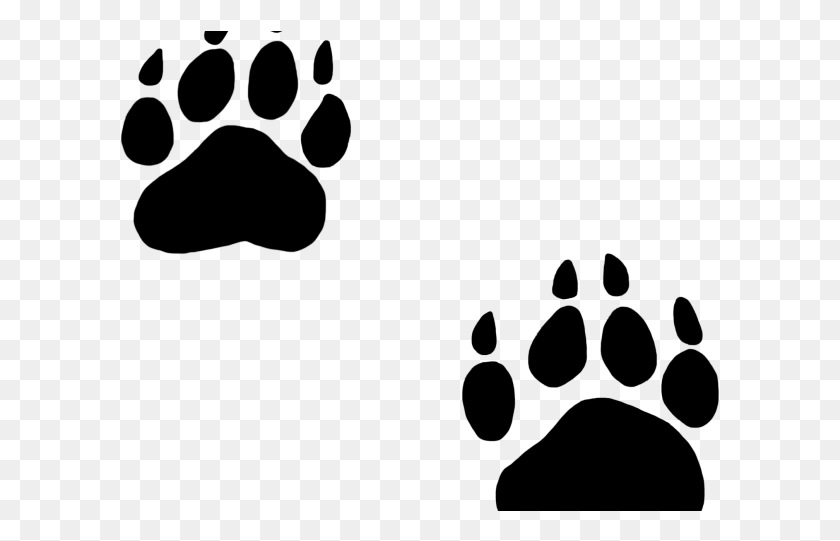 601x481 Pawprints Cliparts Cute Bear Paw Prints, Astronomy, Outdoors, Outer Space HD PNG Download