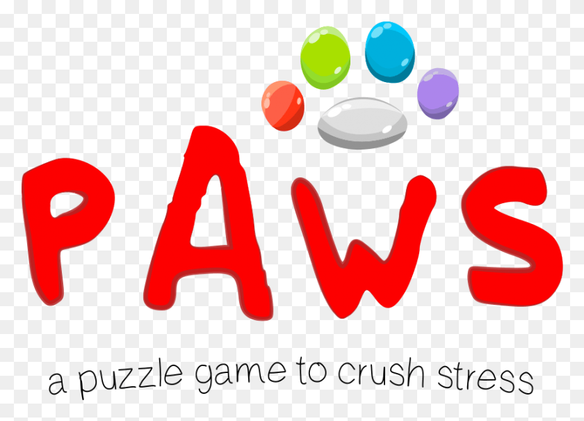 859x601 Paws A Puzzle Game To Crush Stress Graphic Design, Text, Ball, Heart HD PNG Download