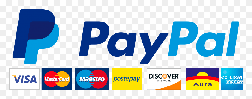 2707x942 Pay With Logo Paypal Pagamento Credit Card, Text, Label, Alphabet HD PNG Download
