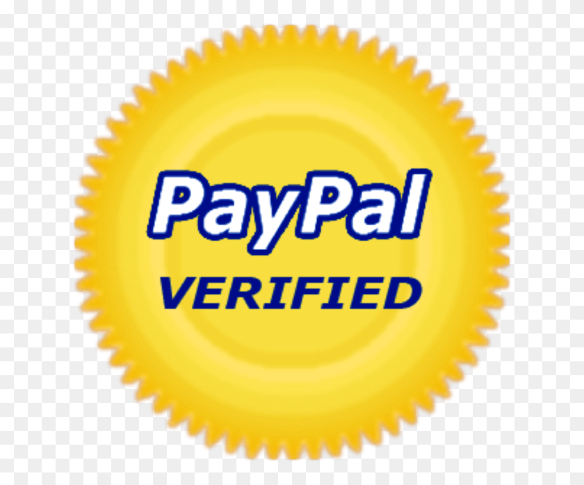 638x638 Descargar Png Pague Su Factura Fce De Forma Segura Aquí Usando Paypal Usted Paypal Verificado Insignia, Texto, Oro, Etiqueta Hd Png