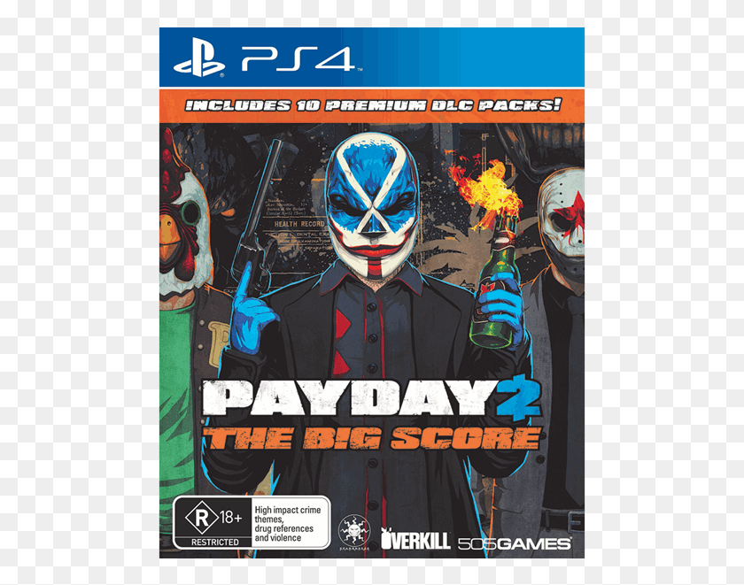 483x601 Payday 2 Big Score, Poster, Advertisement, Person HD PNG Download