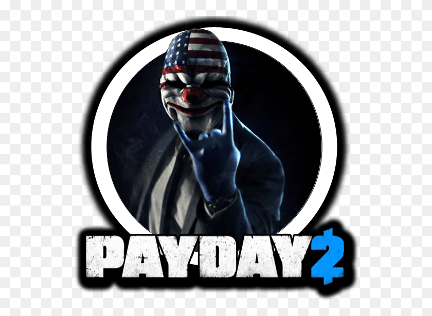554x555 Payday 2 Logo Payday 2 Ikona, Плакат, Реклама, Рука Hd Png Скачать