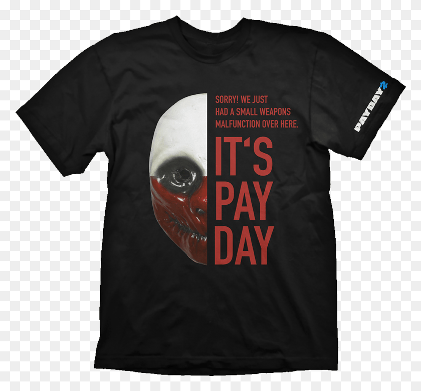 1024x944 Payday 2 Wolf Mask Donut Wolf Shirt, Clothing, Apparel, T-shirt HD PNG Download