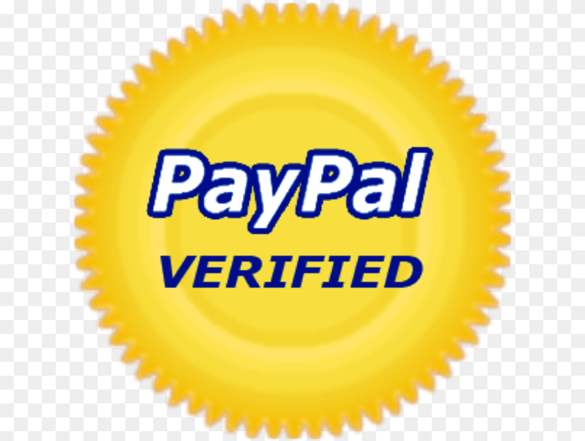 634x634 Paypal Verified Logo, Gold, Badge, Symbol Clipart PNG