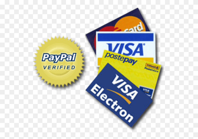 567x528 Paypal Verified Seal Visa Electron, Text, Label, Credit Card HD PNG Download