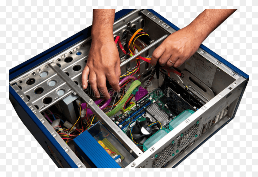 1200x797 Pc Repair Services Repairing Pc, Computer, Electronics, Person HD PNG Download