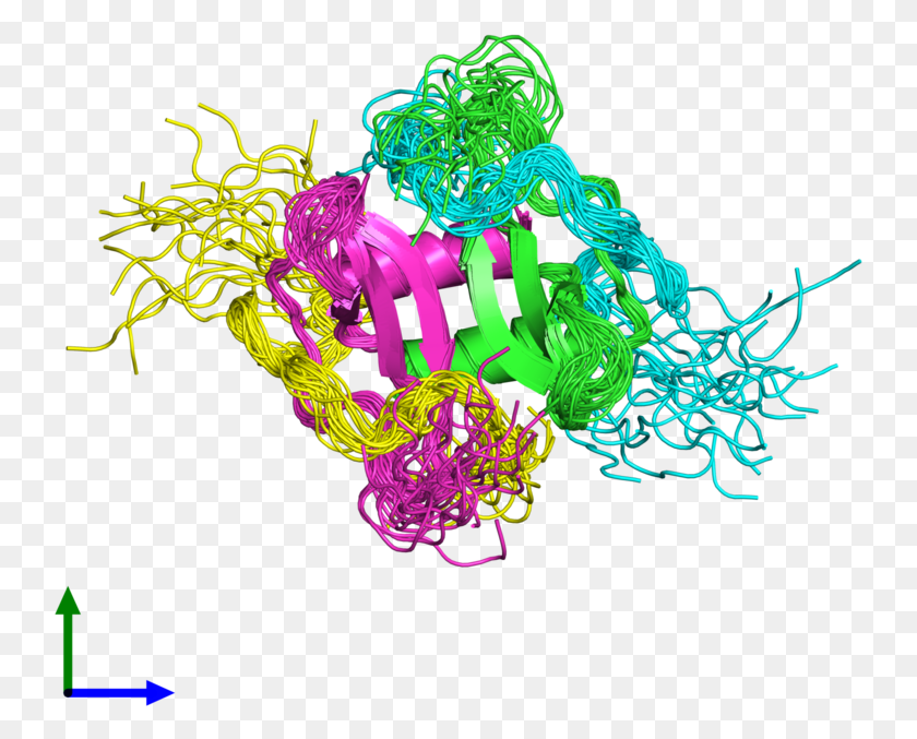 741x617 Pdb 2k03 Coloured By Chain And Viewed From The Front Illustration, Light, Neon, Graphics HD PNG Download