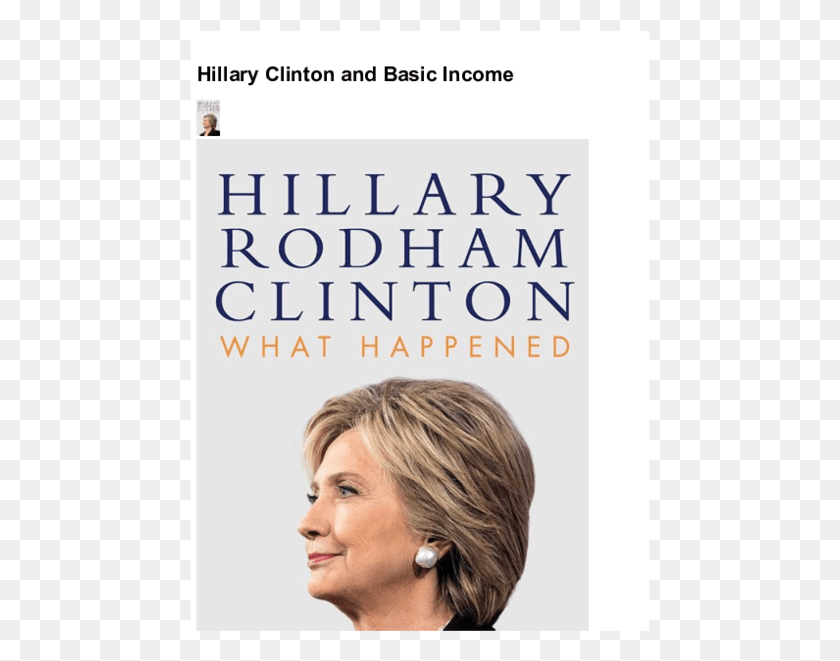 461x601 Pdf Hillary Clinton What Happened Book Cover, Person, Human, Blonde HD PNG Download