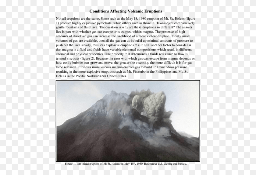 477x516 Pdf Mt St Helens Eruption, Mountain, Outdoors, Nature HD PNG Download
