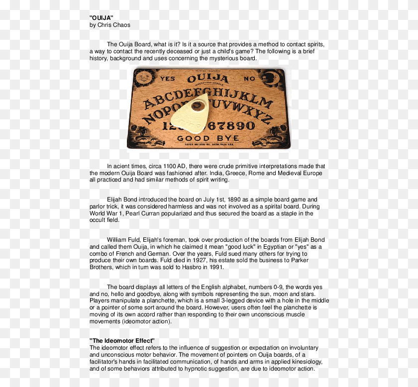482x718 Pdf Ouija Board, Text, Paper, Word HD PNG Download