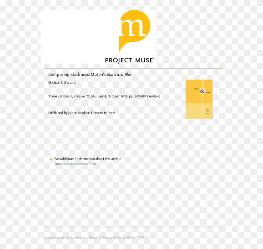583x735 Pdf Project Muse, Text, Symbol, Logo HD PNG Download