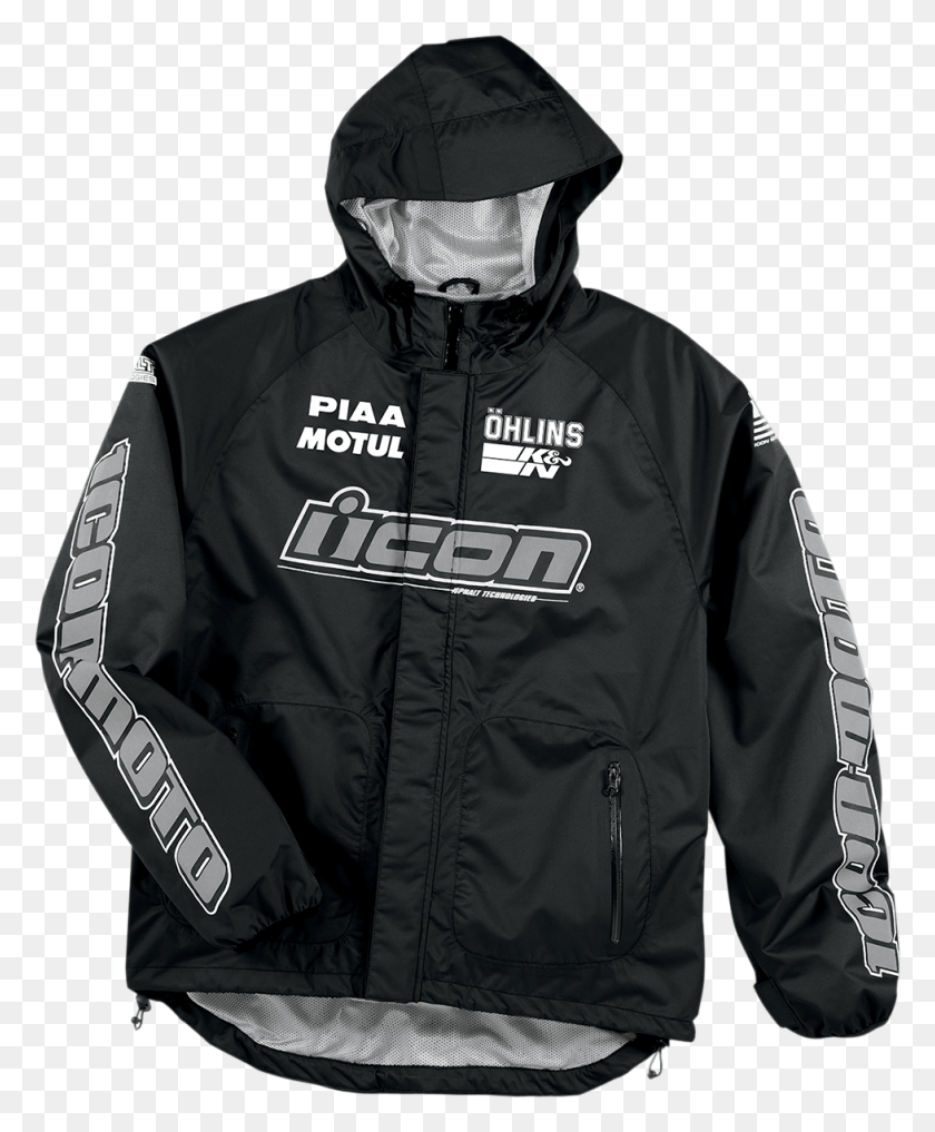 978x1200 Pdx Impermeable Shell Chaqueta Icon Negra Impermeable, Clothing, Apparel, Coat Hd Png