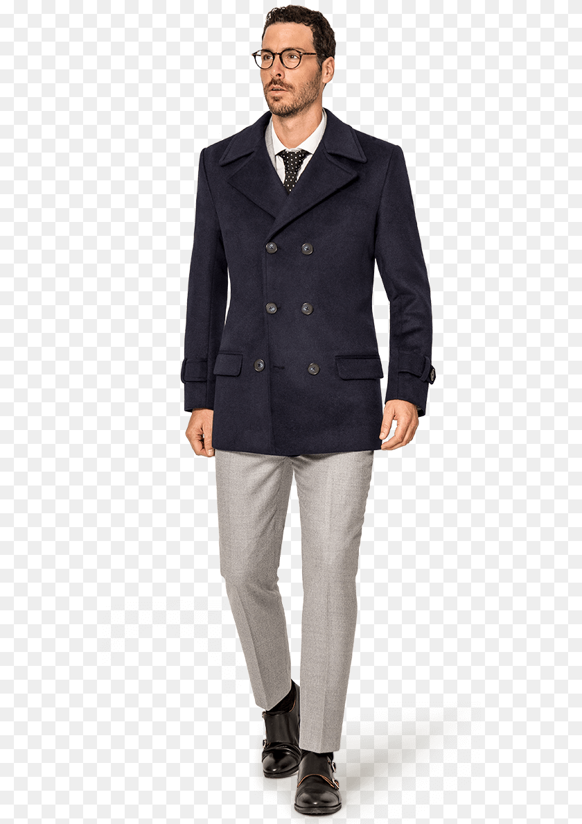 550x1188 Pea Coat Mens Peacoat, Suit, Blazer, Clothing, Formal Wear PNG