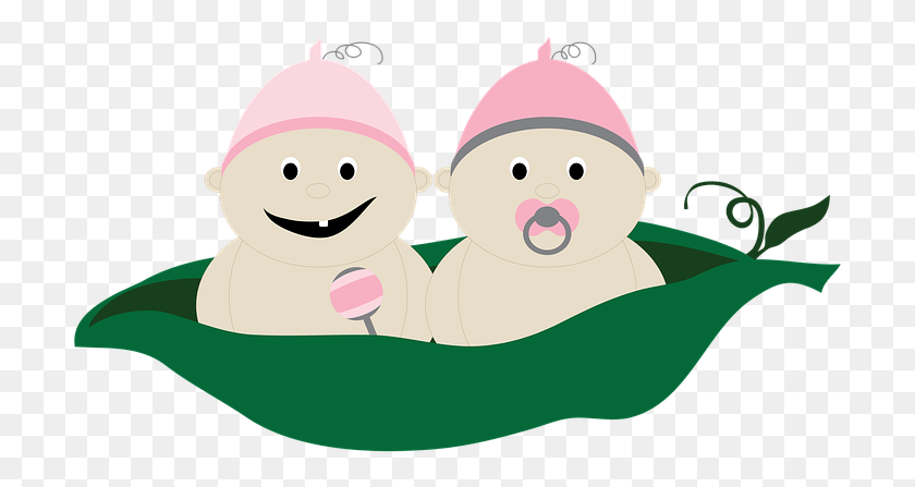 709x387 Pea Pod Transparent Images Pluspng Two Baby Peas In A Pod, Snowman, Winter, Snow HD PNG Download