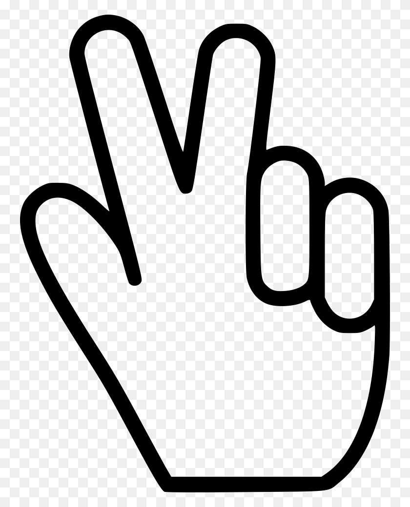 759x980 Peace, Hand, Fist, Stencil HD PNG Download