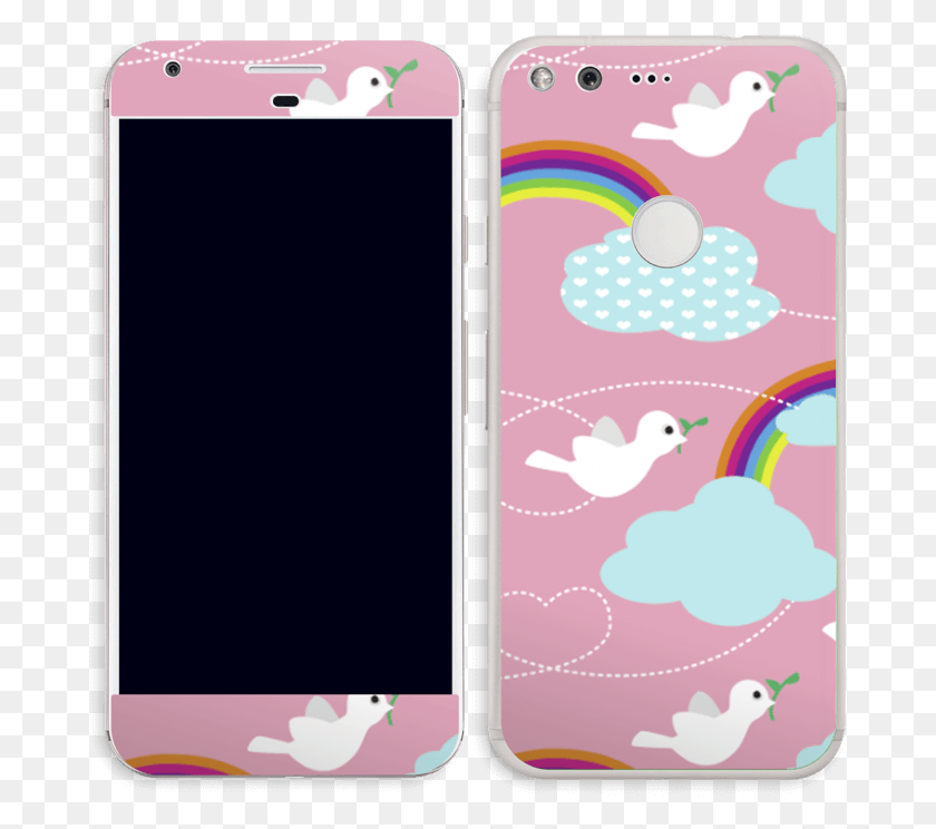 681x684 Peace Amp Birds Skin Pixel Iphone, Mobile Phone, Phone, Electronics HD PNG Download