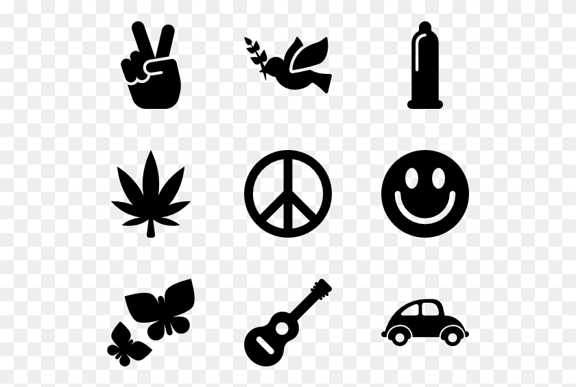529x505 Peace And Love Peace And Love Icons, Gray, World Of Warcraft HD PNG Download