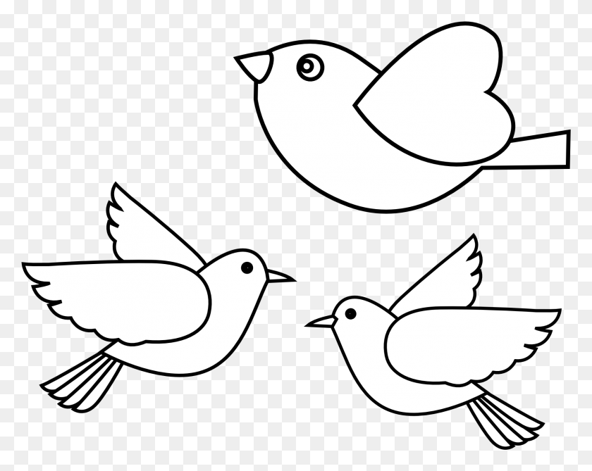 1759x1375 Peace Dove 1 39 Black White Line Art Christmas Xmas Old World Flycatcher, Bird, Animal, Stencil HD PNG Download