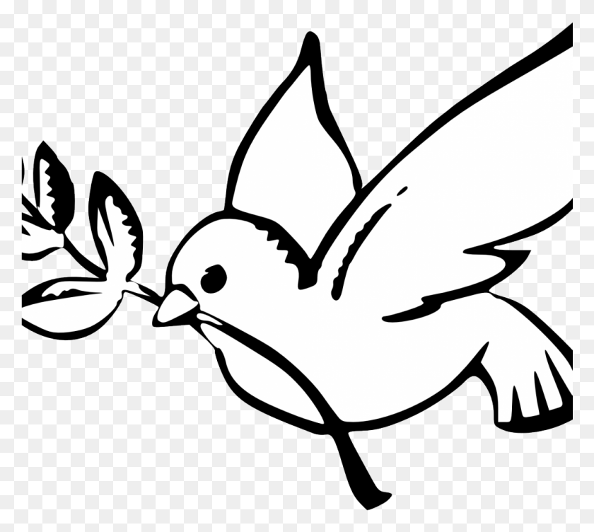 1025x910 Peace Dove, Stencil, Bird, Animal HD PNG Download
