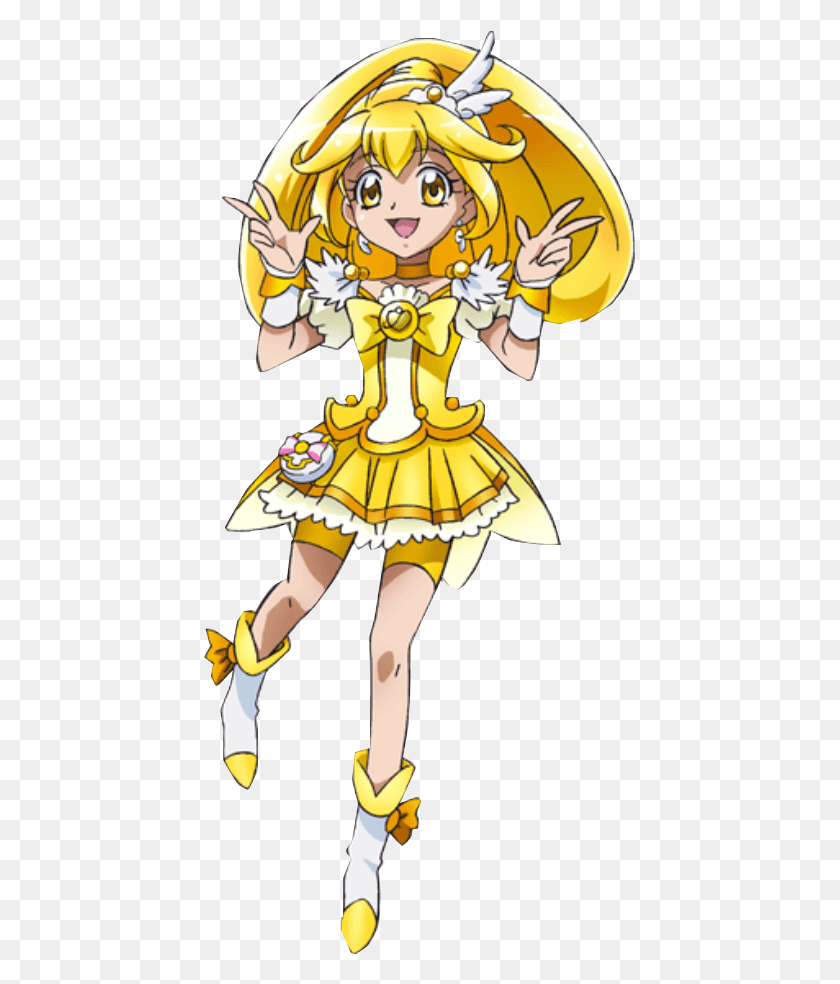 433x924 Peace Fingers Smile Precure Cure Peace, Costume, Person, Human HD PNG Download