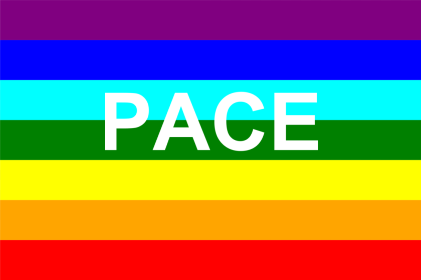 Peace Flag Rainbow Flag, Logo, Text Sticker PNG