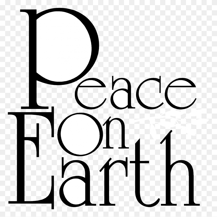 1971x1975 Peace On Earth Black And White, Stencil, Face, Graphics HD PNG Download