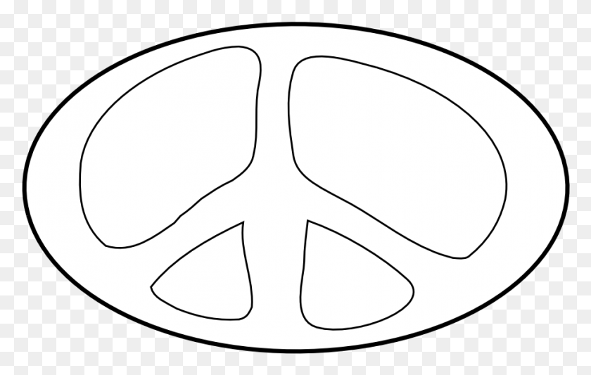 918x557 Peace Sign 22 Black White Line Art Christmas Xmas Peace Circle, Plant, Sunglasses, Accessories HD PNG Download