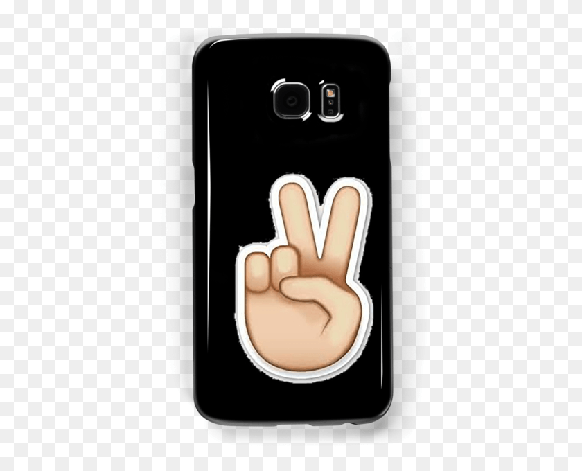 408x620 Peace Sign Emoji Samsung Galaxy Cases Skins By Idkbutpuppies Smartphone, Hand, Fist, Electronics HD PNG Download