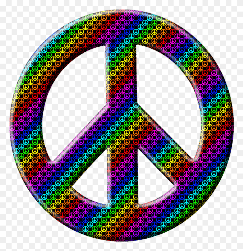 858x889 Peace Sign Peace Hippy Image Cool Symbols And Shapes, Symbol, Logo HD PNG Download