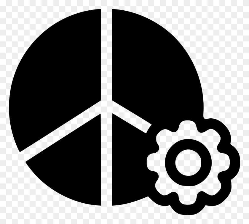 980x876 Peace Sign Settings Comments Cross, Stencil, Symbol HD PNG Download