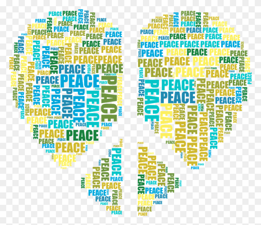 844x720 Peace Sign Symbol Heart Love Romance Passion World Peace Transparent, Text, Skin HD PNG Download