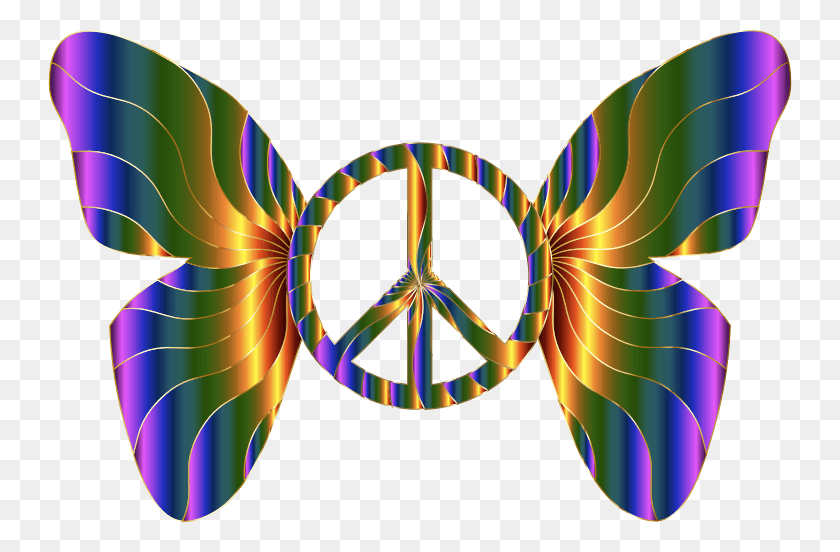 744x492 Peace Symbol With Wings Butterfly, Purple, Sunglasses, Accessories HD PNG Download