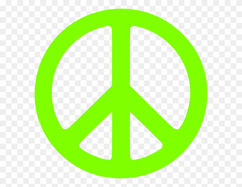 600x591 Peace White On Black, Symbol, Sign, Logo HD PNG Download