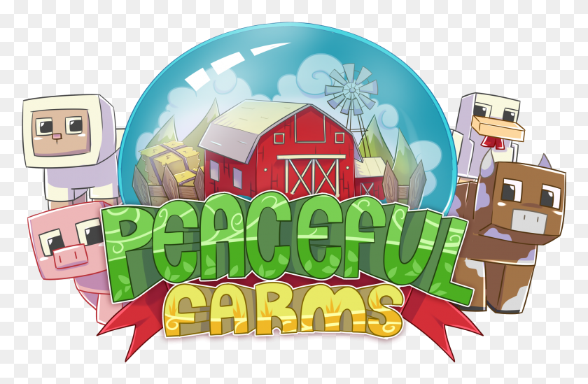 1925x1207 Peaceful Farms Cartoon, Nature, Outdoors, Building HD PNG Download