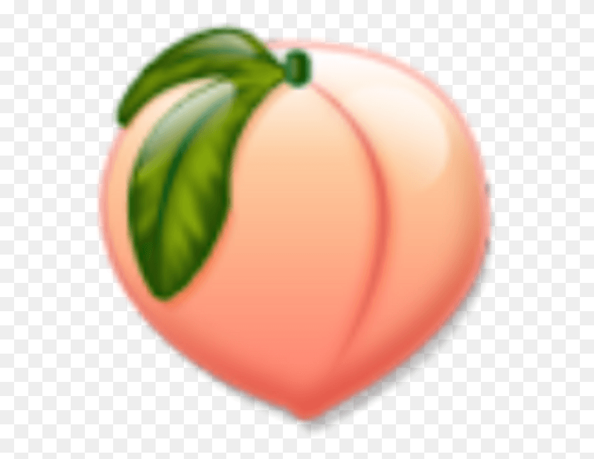 569x589 Descargar Png Peach Durazno Emoji Fruit Tumblr Melocotón, Planta, Pelota De Tenis, Tenis Hd Png