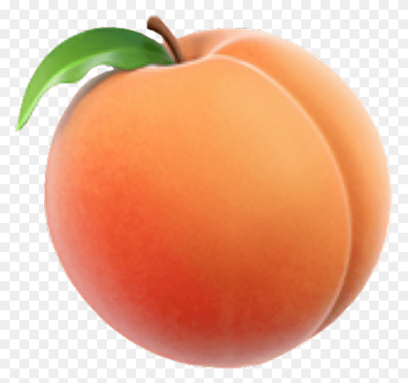 1024x959 Peach Emoji Transparent Background Transparent Peach Emoji, Plant, Fruit, Food HD PNG Download