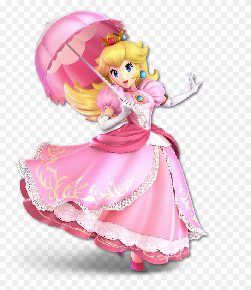 1319x1545 Peach In Super Smash Bros Princess Peach Smash Bros Ultimate, Figurine, Doll, Toy HD PNG Download