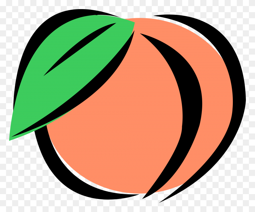 4020x3297 Peach Logo Peach Transparent Clip Art, Plant, Vegetable, Food HD PNG Download
