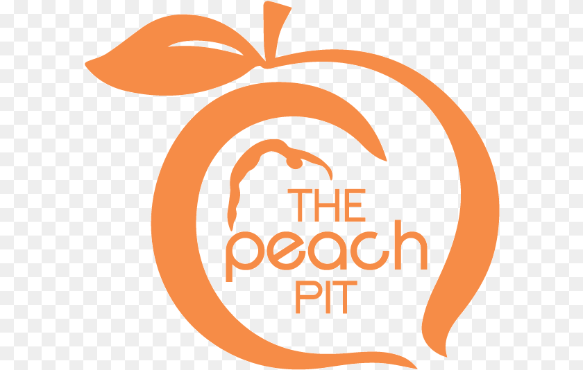 599x534 Peach Pit, Logo, Bag PNG