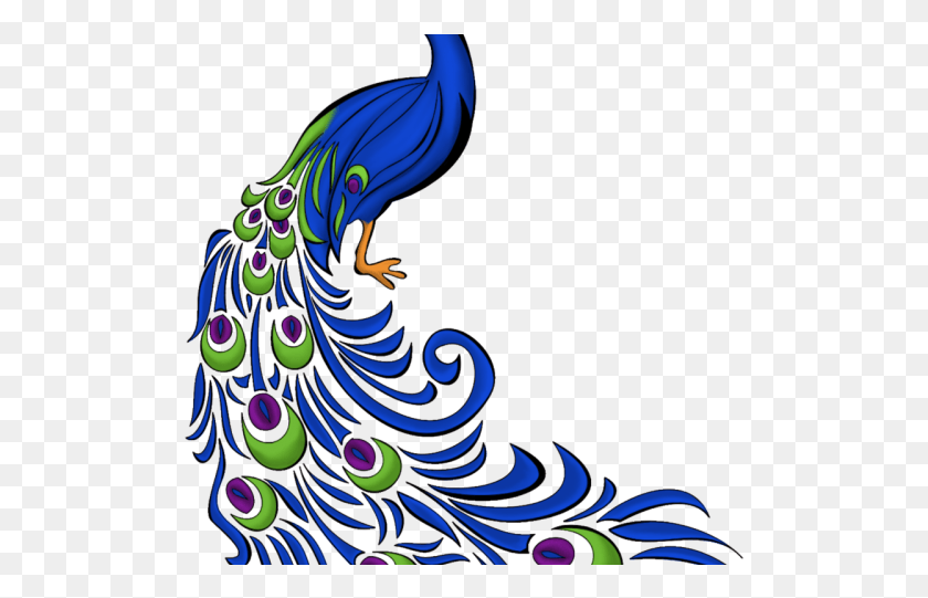 508x481 Peafowl Clipart Peacock Colour Peacock Clipart, Bird, Animal, Pattern HD PNG Download