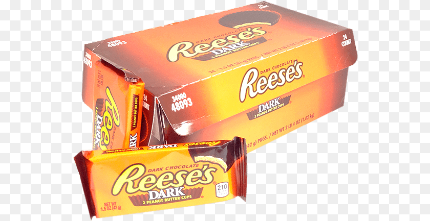 557x433 Peanut Butter Cup Dark Chocolate 2pk Reese39s Peanut Butter Cups, Food, Sweets, Gum, Box Clipart PNG