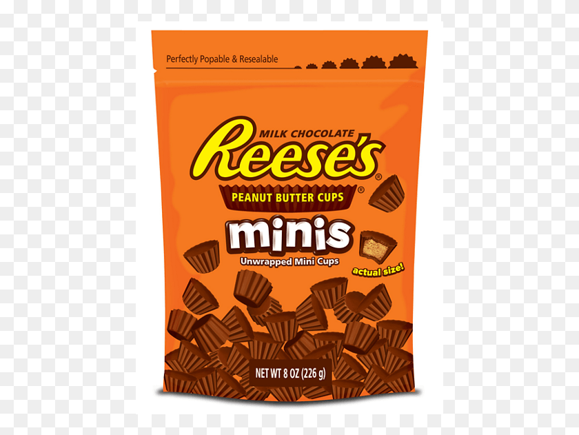447x571 Peanut Butter Cup Minis Reese39s Peanut Butter Cups Unwrapped, Snack, Food, Sweets HD PNG Download