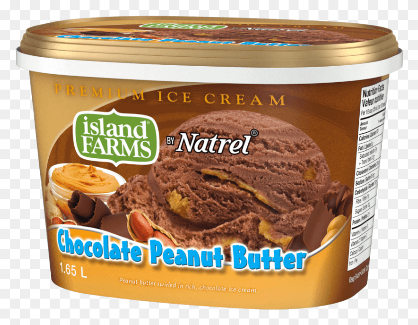 825x628 Peanut Butter Swirled In Rich Chocolate Ice Cream Island Farms, Food, Dessert, Burger HD PNG Download
