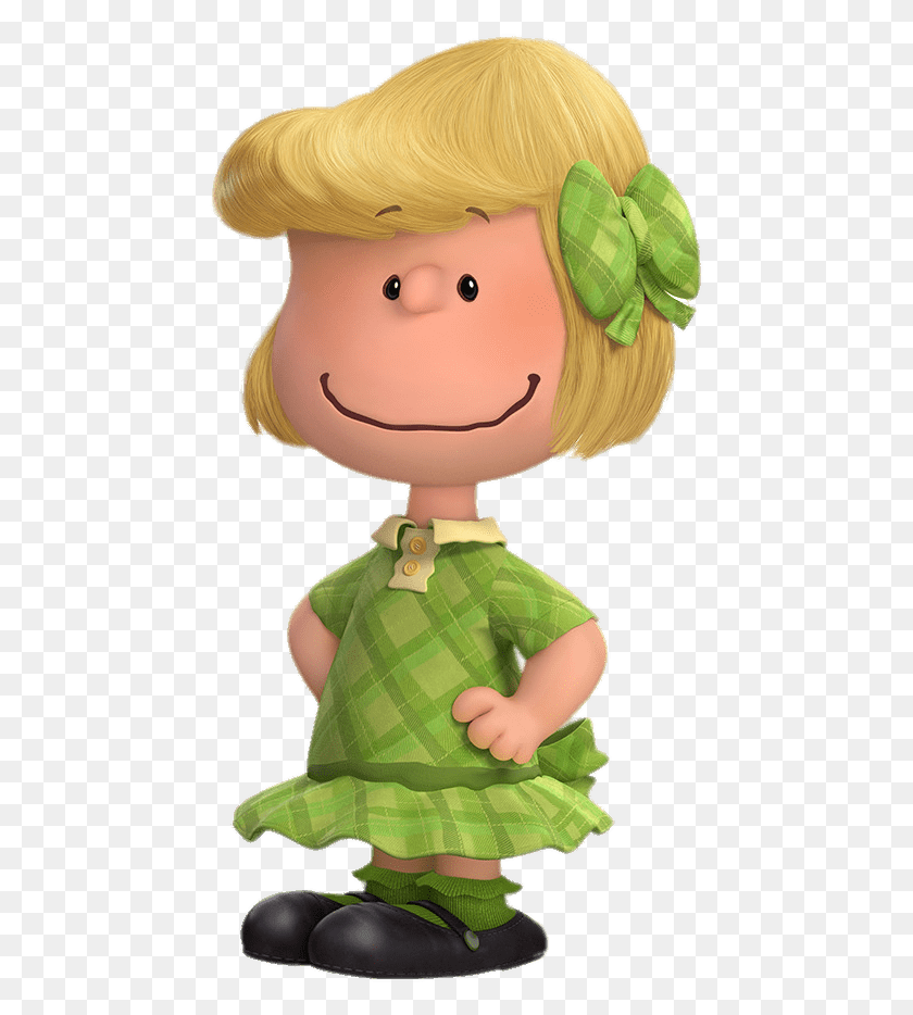 455x874 Peanuts Character Patty Green Dress Peanuts Movie Characters Patty, Doll, Toy, Person HD PNG Download